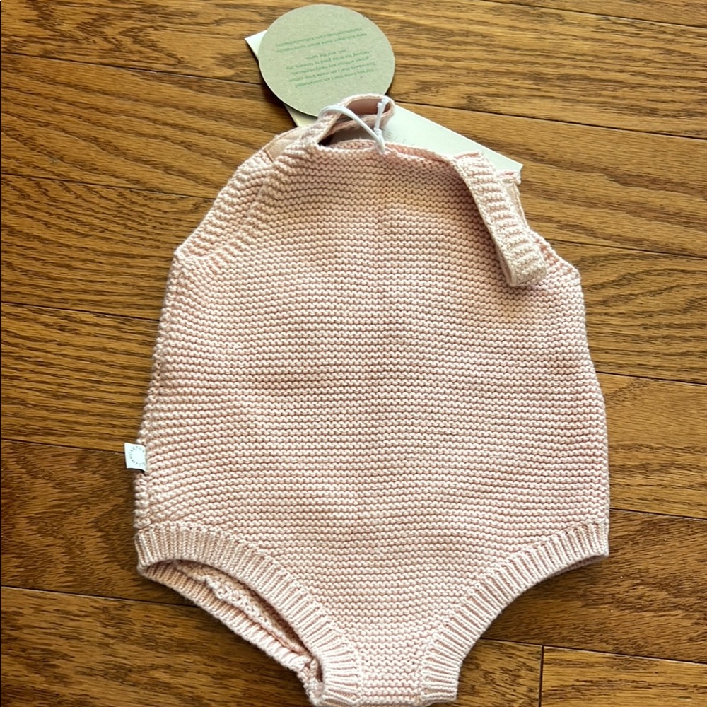 Stella McCartney Kids Pink Mushroom Knit Romper NWT 12mth - Picture 4 of 4